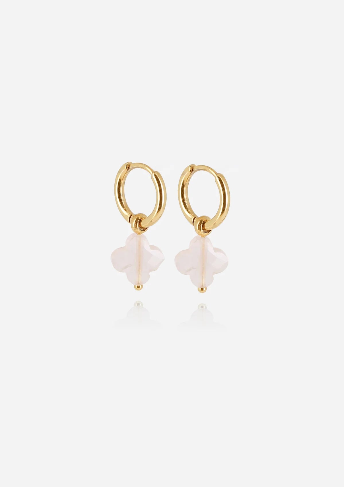 White Agate Earrings