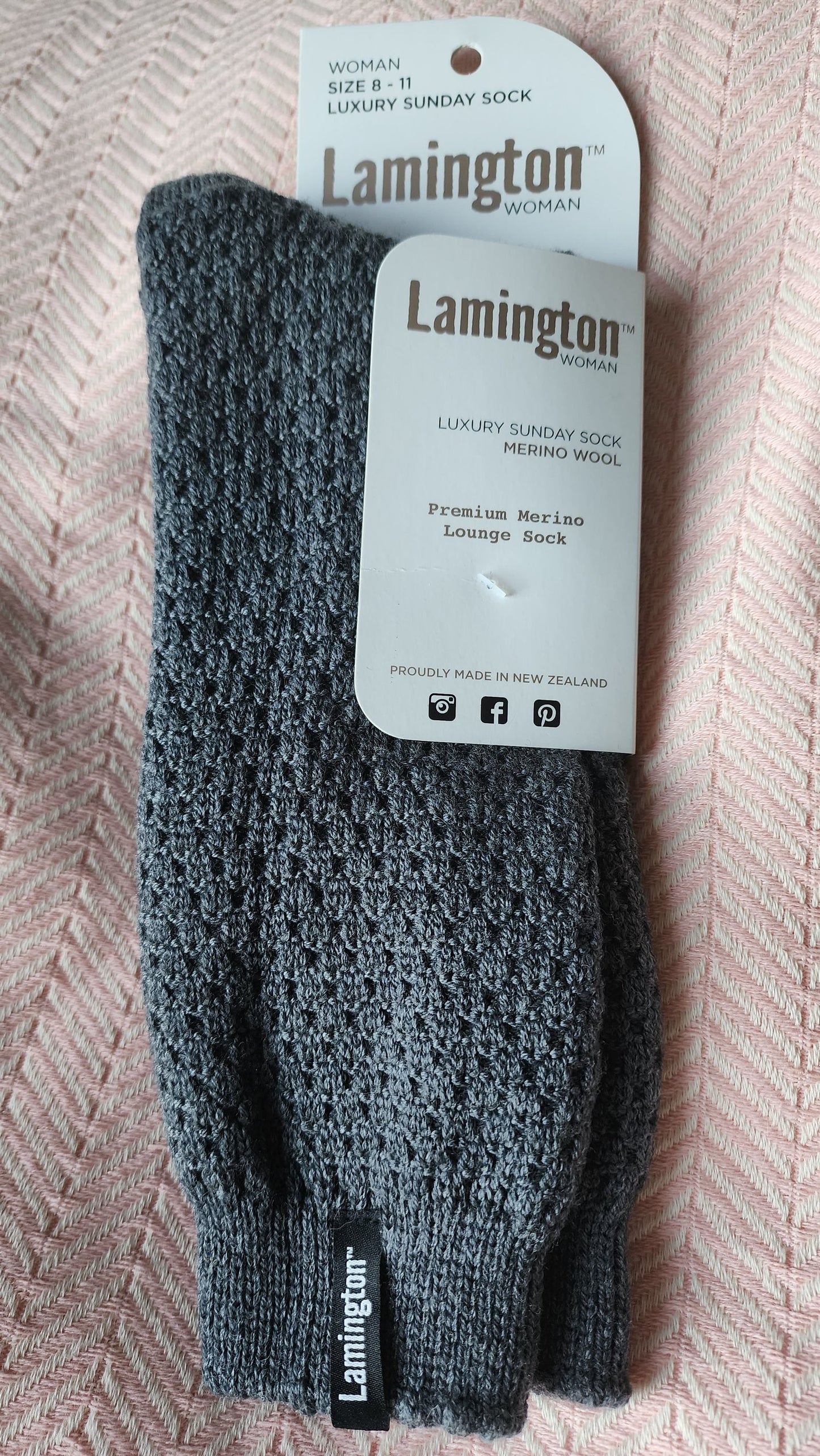 Merino Wool Sunday Socks - Grey