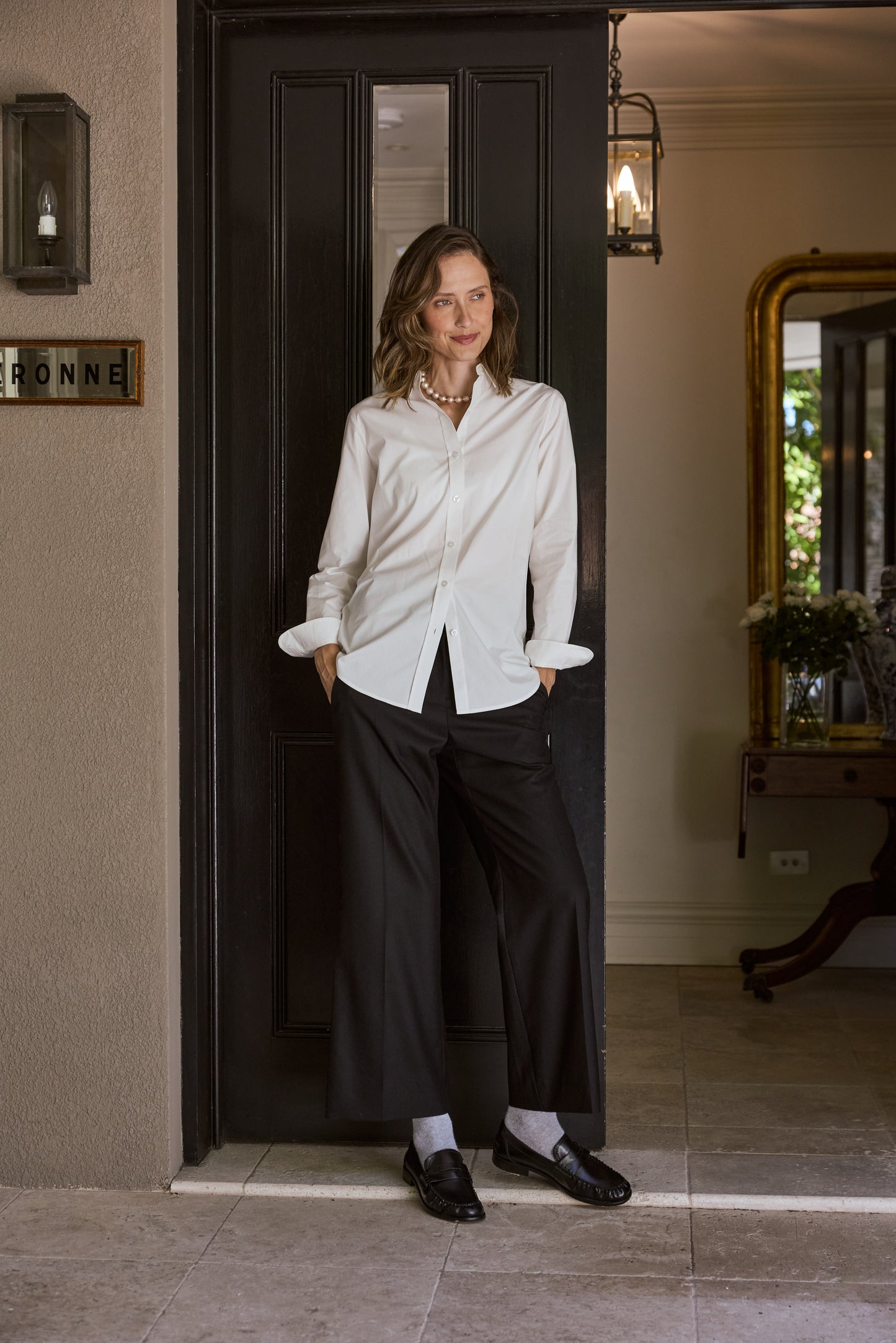 7/8 Wool Tailored Trouser - Black PREORDER EARLY MAY