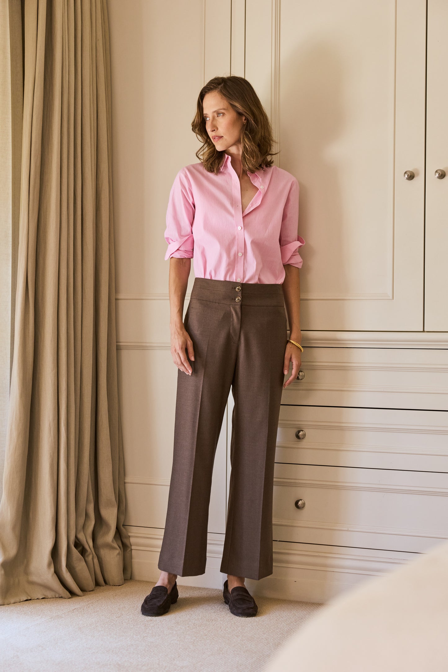 Saint-Germain Shirt - Pink & White Pinstripe PREORDER EARLY MAY