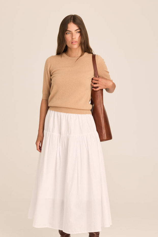 Margaux Knit Top Cashmere & Wool - Hazelnut PREORDER MID FEB