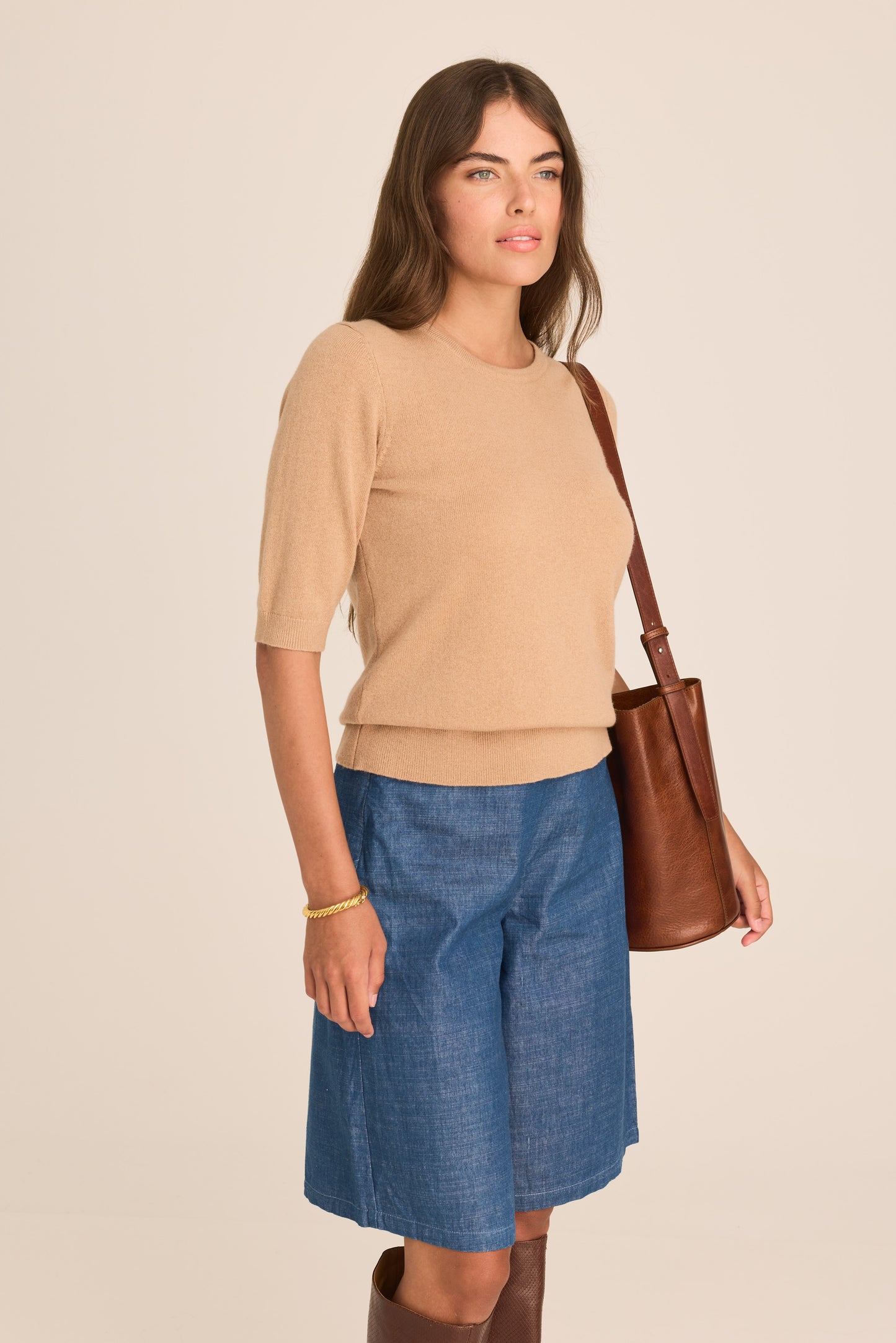 Denim Bermuda Shorts