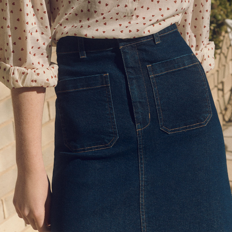 
                      
                        Merci Denim Skirt
                      
                    