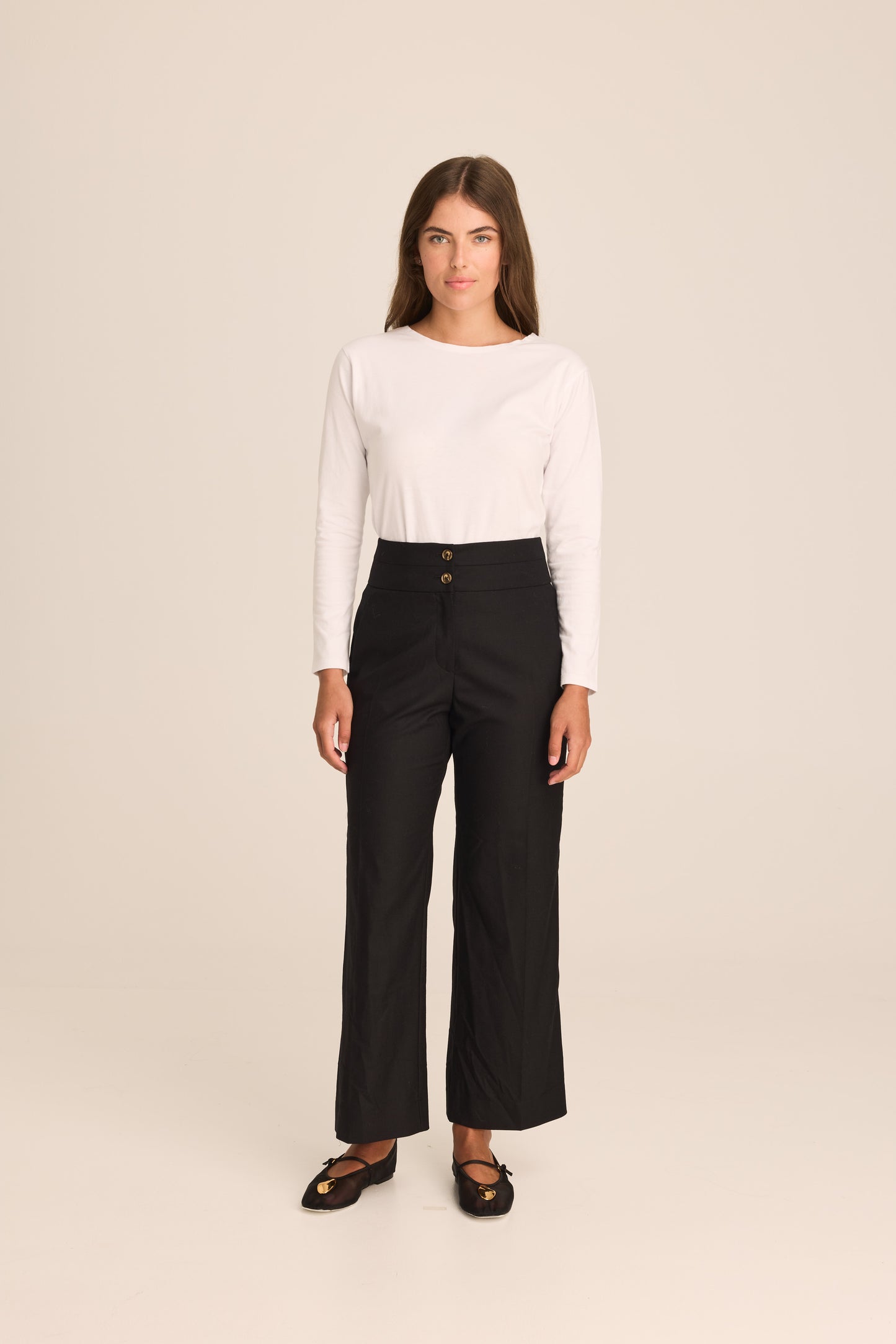 The Birkin Basic White Top Long Sleeve