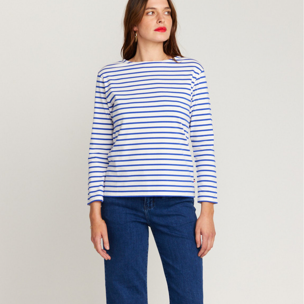 
                      
                        Breton Royal Blue Stripe Top White Base Royal Stripe
                      
                    