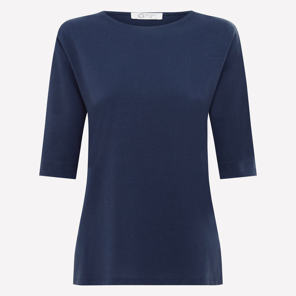 
                      
                        The Birkin Basic Bleu Tee - Boat Neck
                      
                    