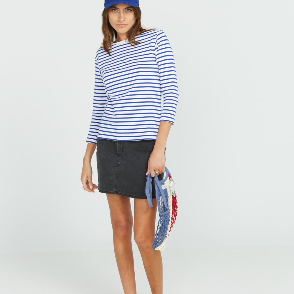 
                      
                        Breton Royal Blue Stripe Top White Base Royal Stripe
                      
                    