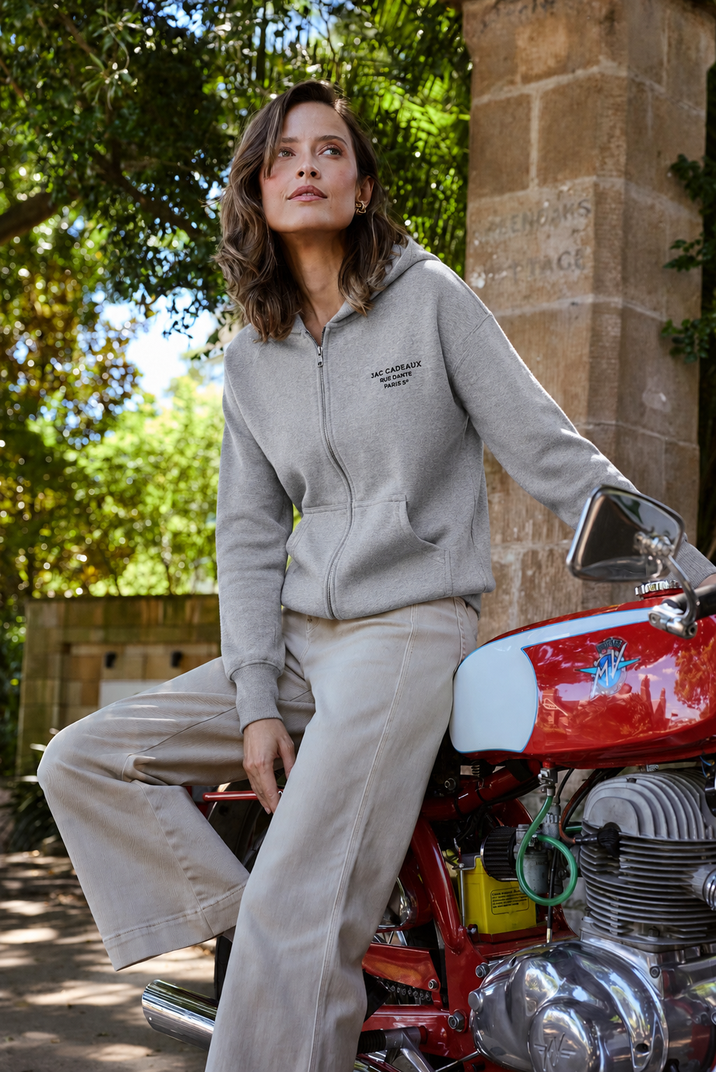The Signature Sweatshirt Hoodie GREY