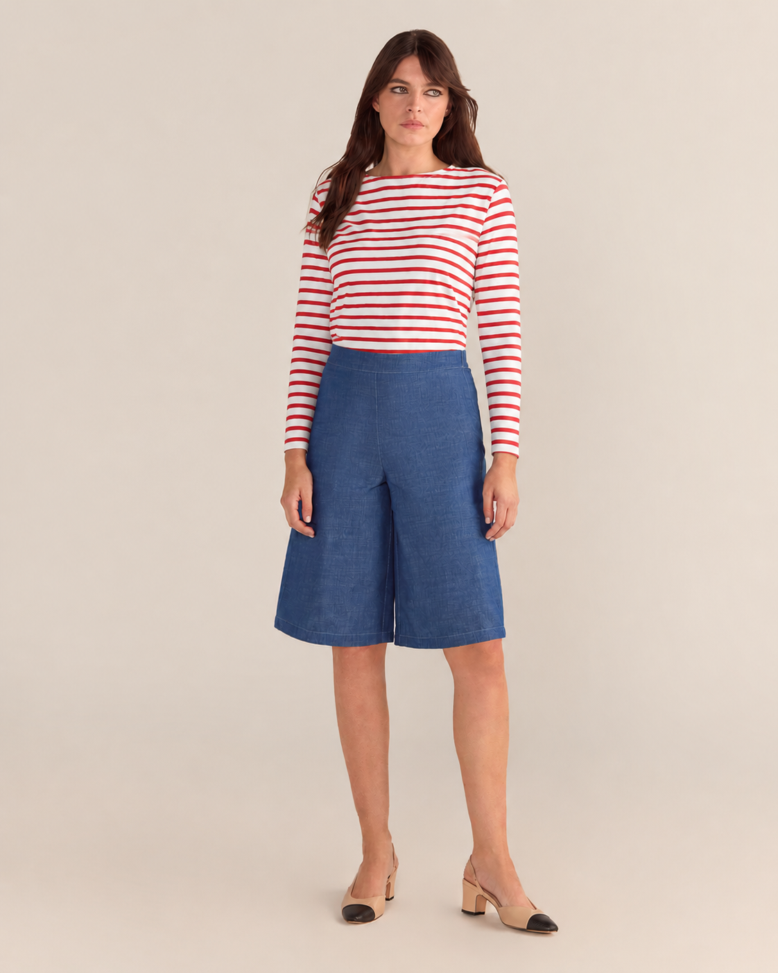 Denim Bermuda Shorts
