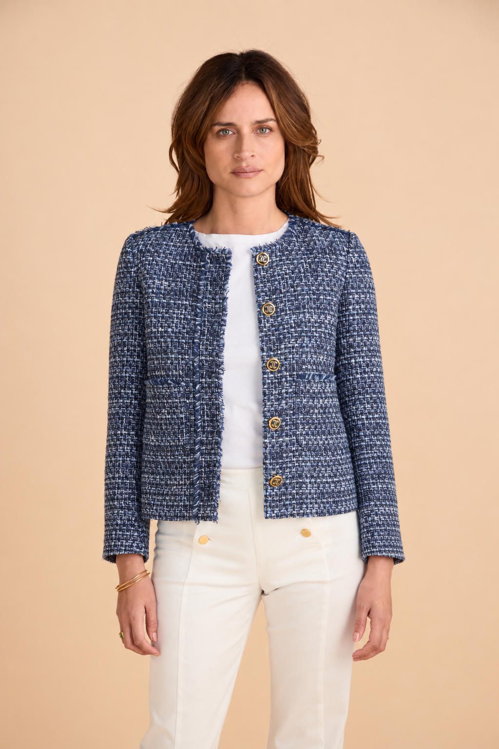 Bouclé Jacket BLUE