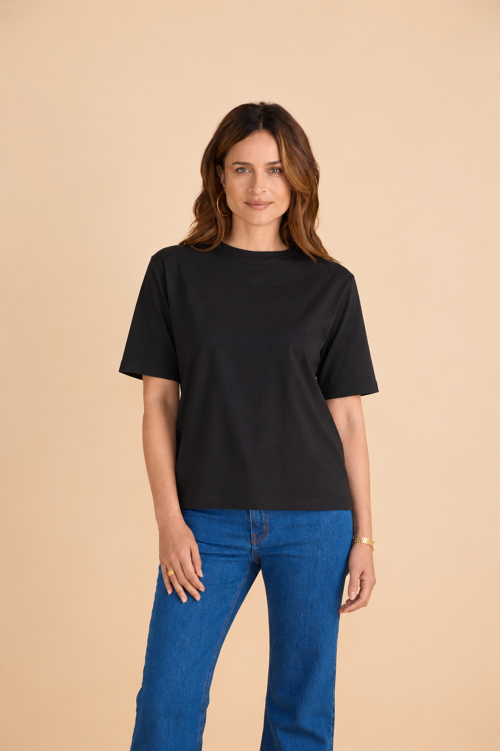 Relaxed Black Tee