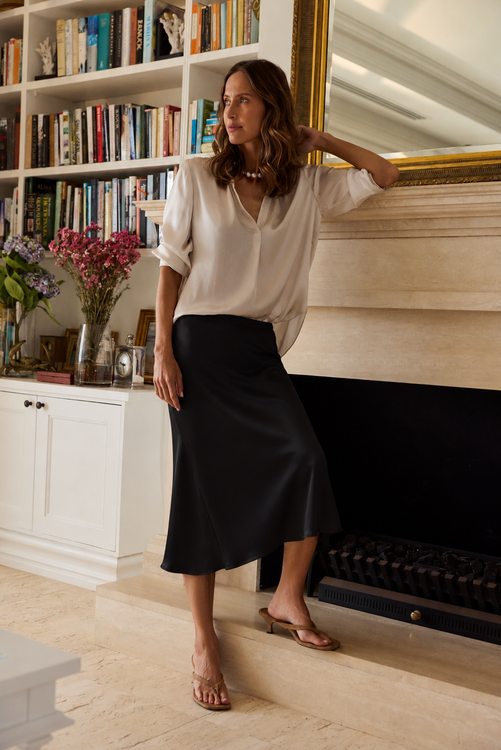 Silk Skirt - Black