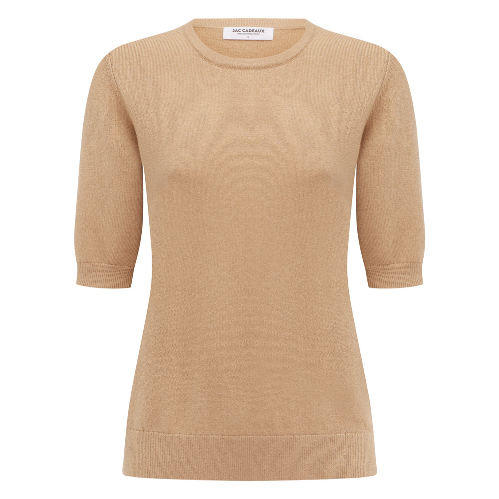 
                      
                        Margaux Knit Top In Cashmere & Wool - Hazelnut
                      
                    