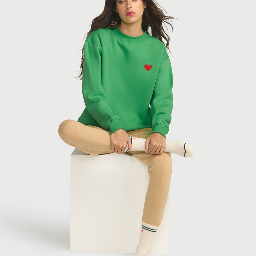 
                      
                        Jac Cadeaux Crew Neck Sweatshirt Emerald Green
                      
                    