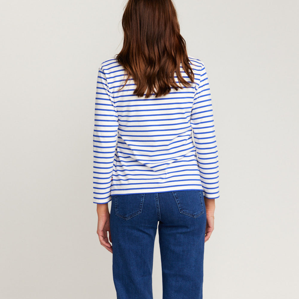 
                      
                        Breton Royal Blue Stripe Top White Base Royal Stripe
                      
                    