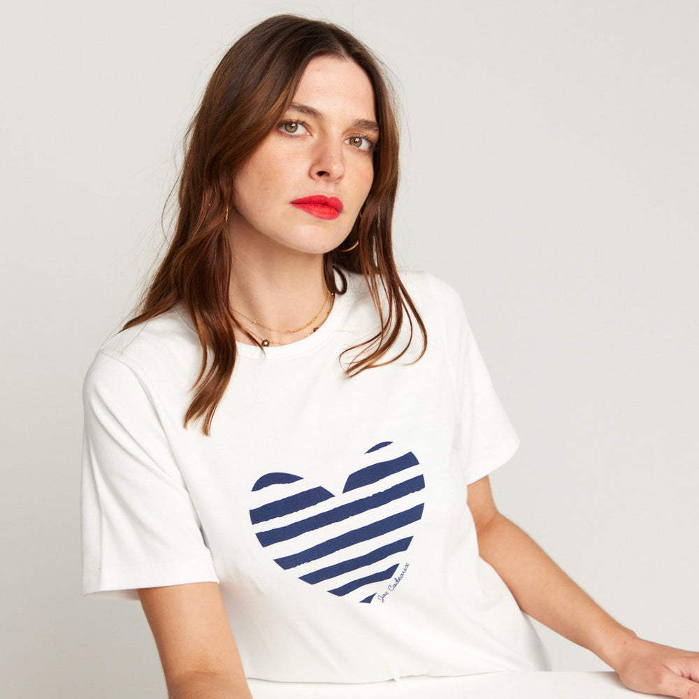 
                      
                        Jac Cadeaux Heart T-shirt Navy Blue
                      
                    