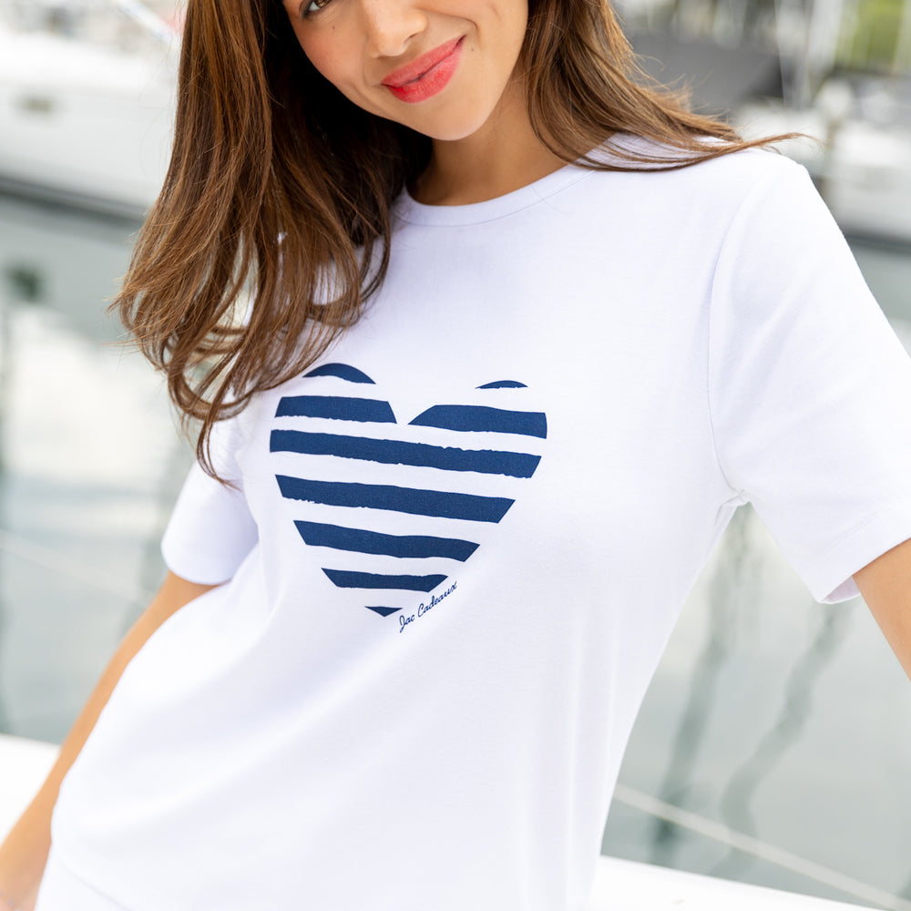 
                      
                        Jac Cadeaux Heart T-shirt Navy Blue
                      
                    