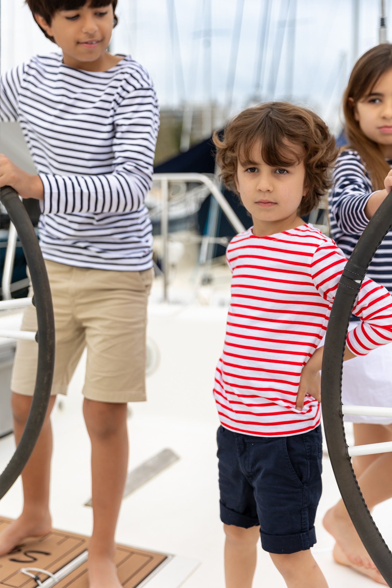 Jac Enfants Childrens Breton Stripe Tops - 3 colours to choose from