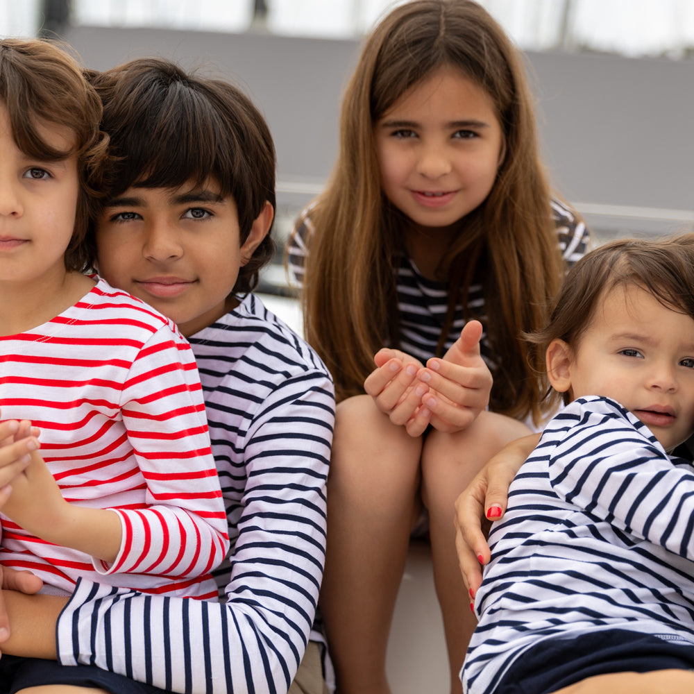 Jac Enfants Childrens Breton Stripe Tops - 3 colours to choose from