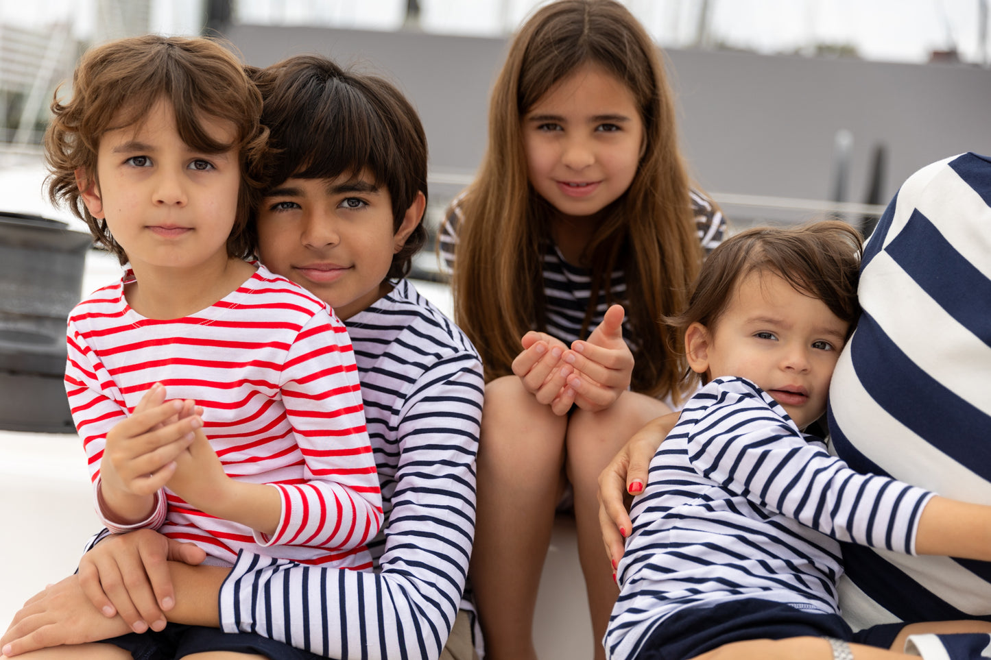 Jac Enfants Childrens Breton Stripe Tops - 3 colours to choose from