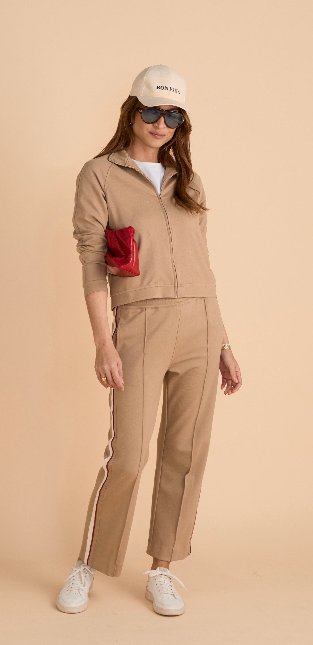 Off Duty Track Jacket - Taupe PREORDER MID AUGUST