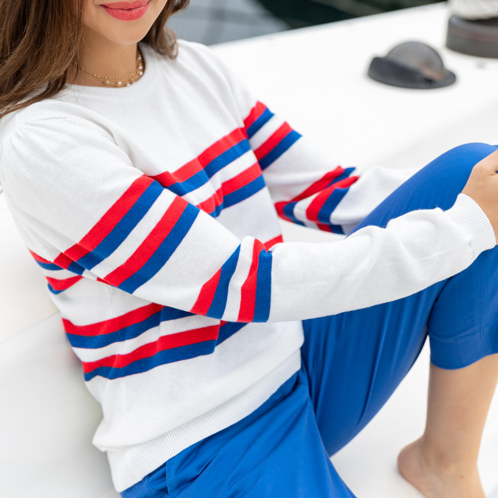 
                      
                        Cotton & Cashmere Saint Germain French Racer Sweater
                      
                    