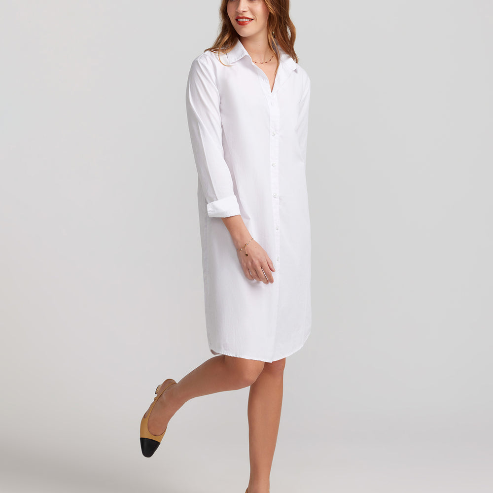 
                      
                        Antibes Shirt Dress - White
                      
                    