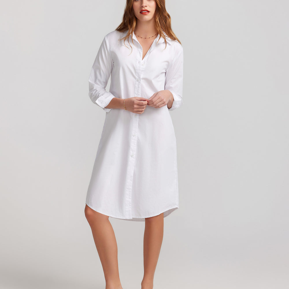 
                      
                        Antibes Shirt Dress - White
                      
                    