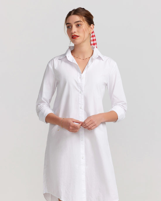 Antibes Shirt Dress - White
