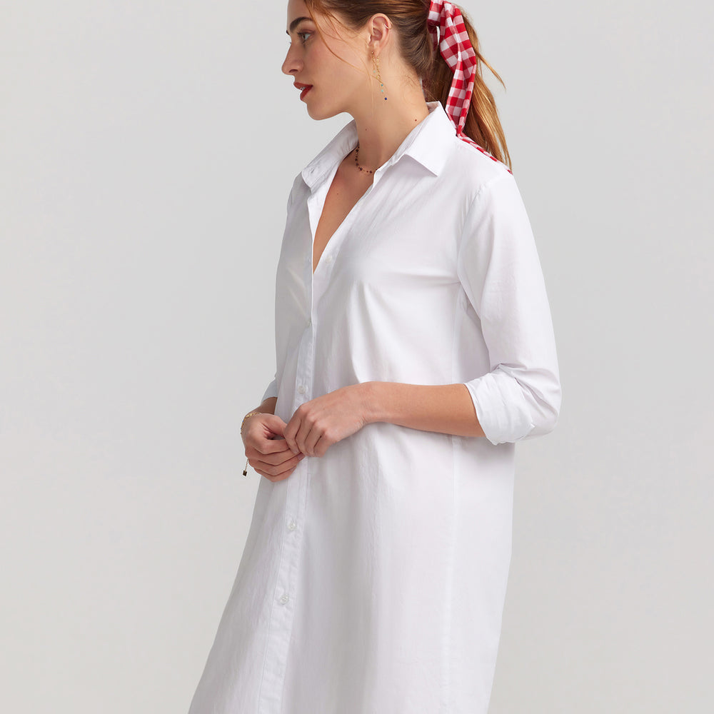 Antibes Shirt Dress - White