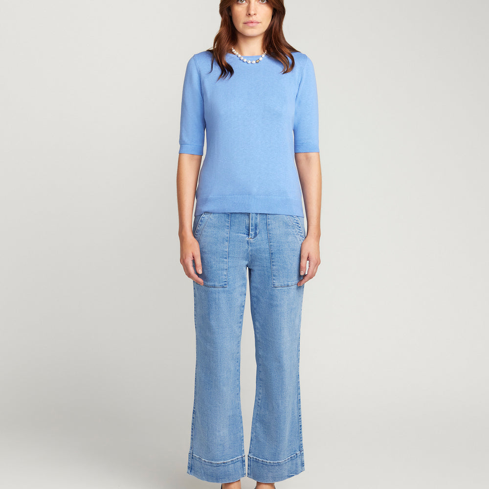 
                      
                        Cotton And Cashmere Top - Powder Blue
                      
                    