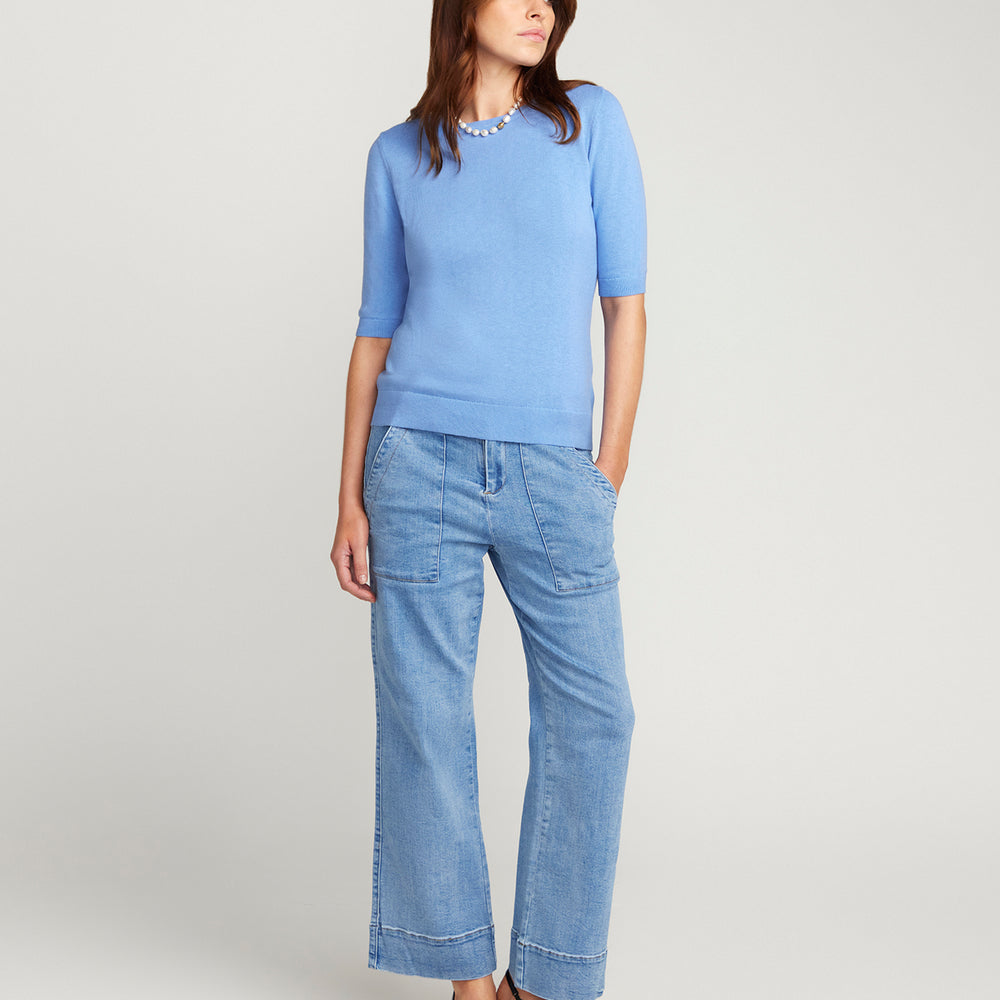 
                      
                        Cotton And Cashmere Top - Powder Blue
                      
                    