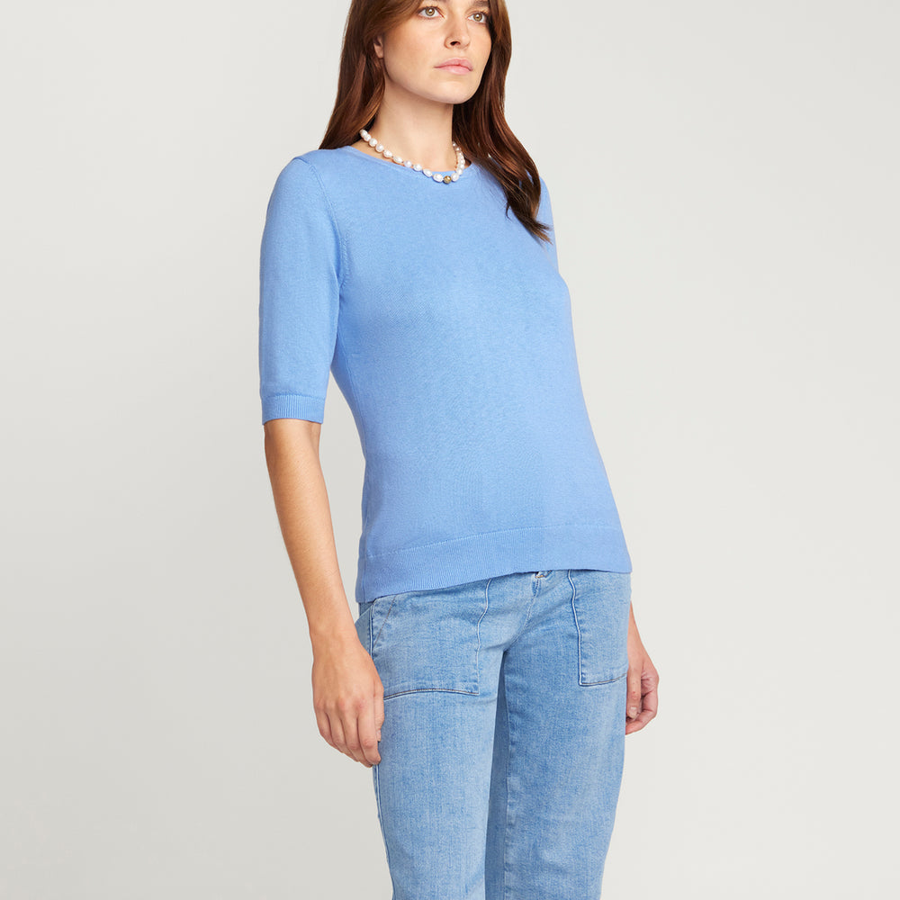 
                      
                        Cotton And Cashmere Top - Powder Blue
                      
                    