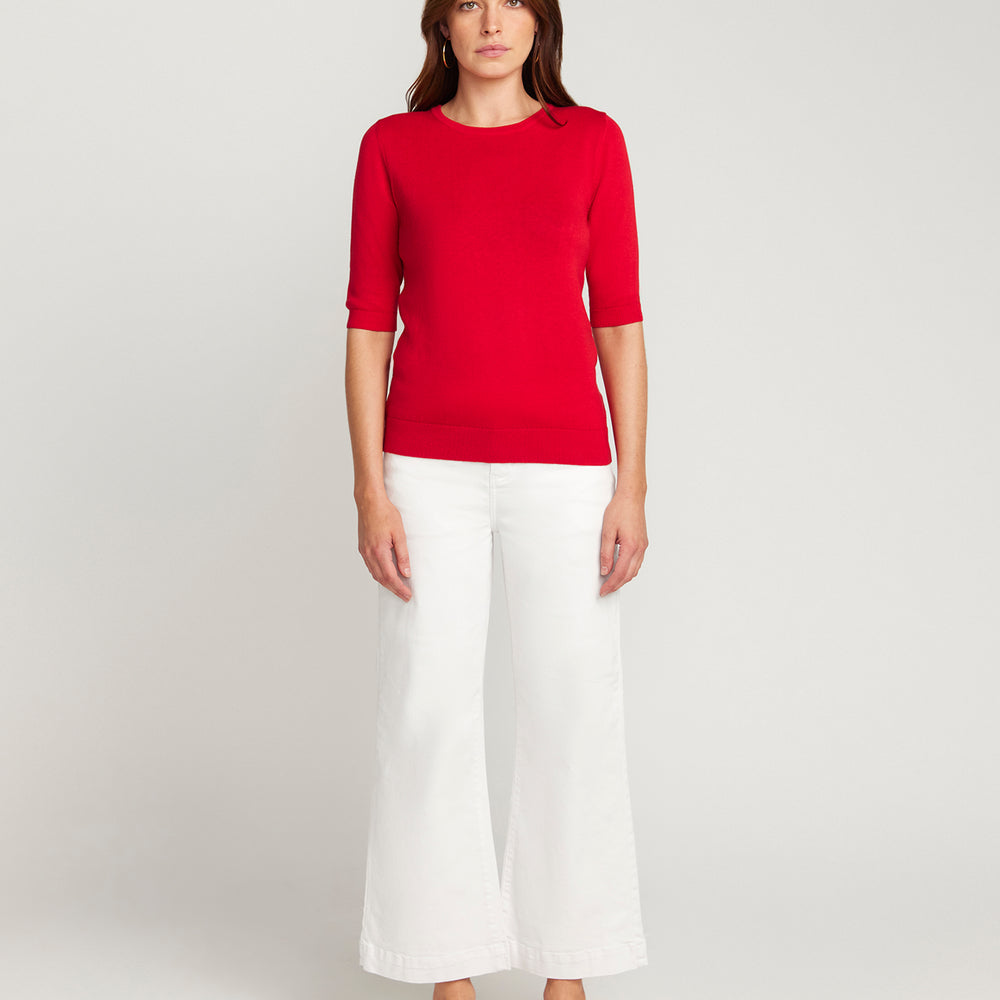 
                      
                        Cotton And Cashmere Top - Red
                      
                    