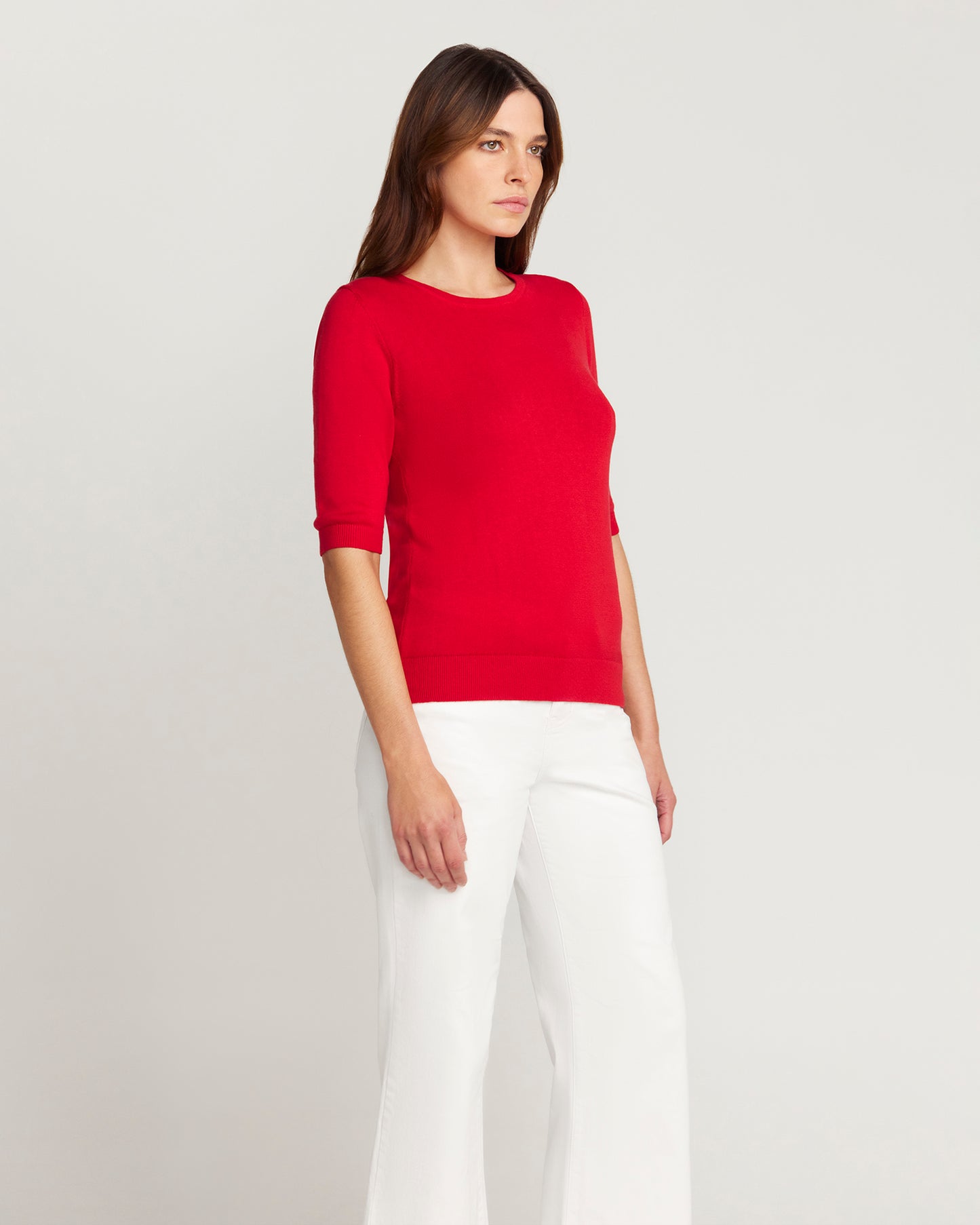 Cotton And Cashmere Top - Red