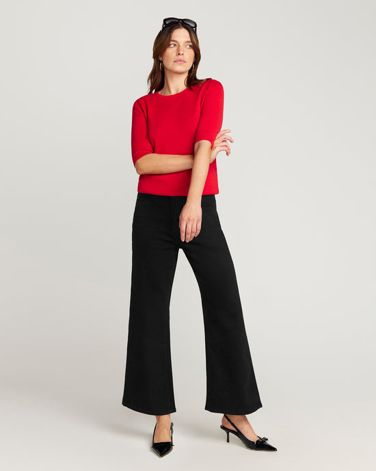 Cotton And Cashmere Top - Red