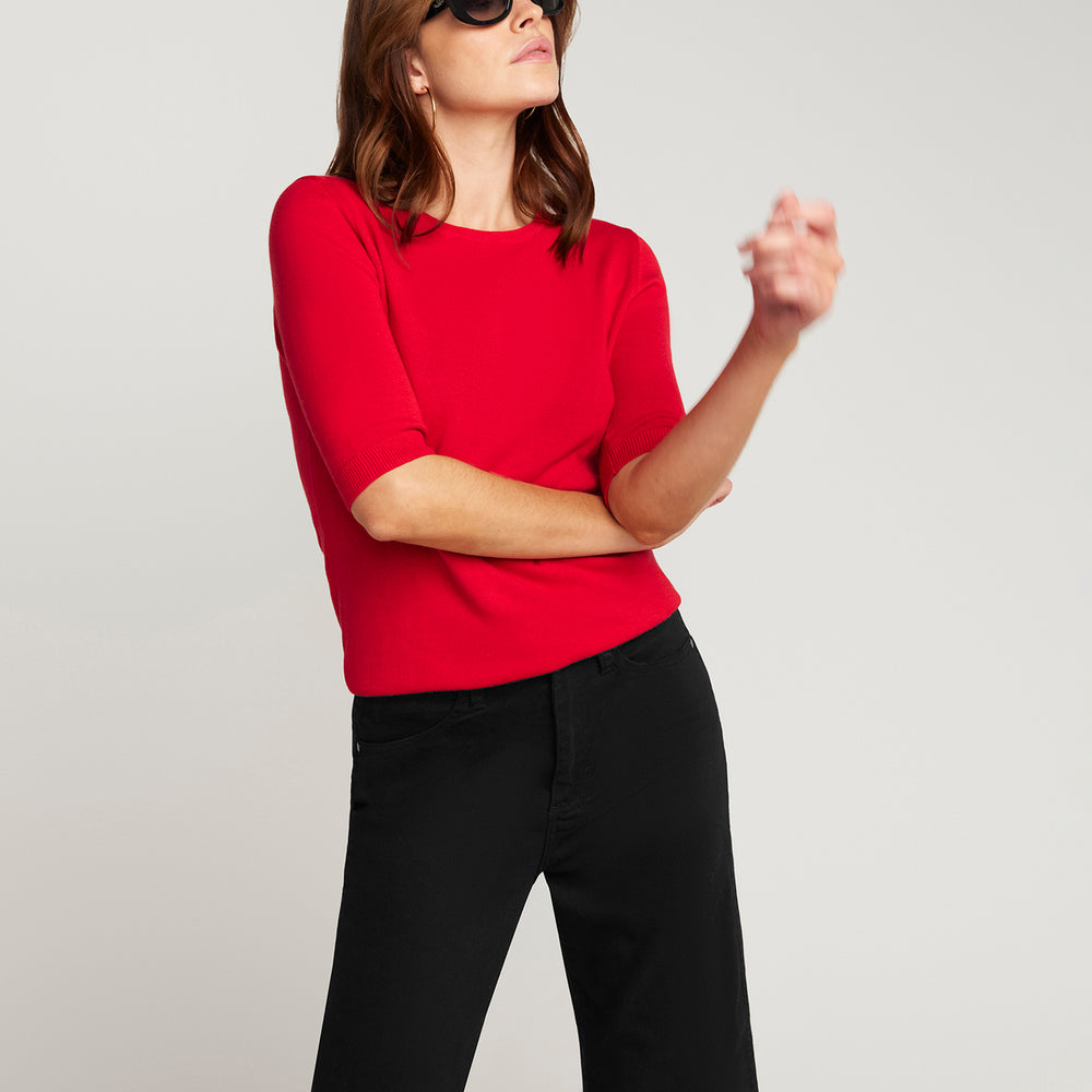 
                      
                        Cotton And Cashmere Top - Red
                      
                    