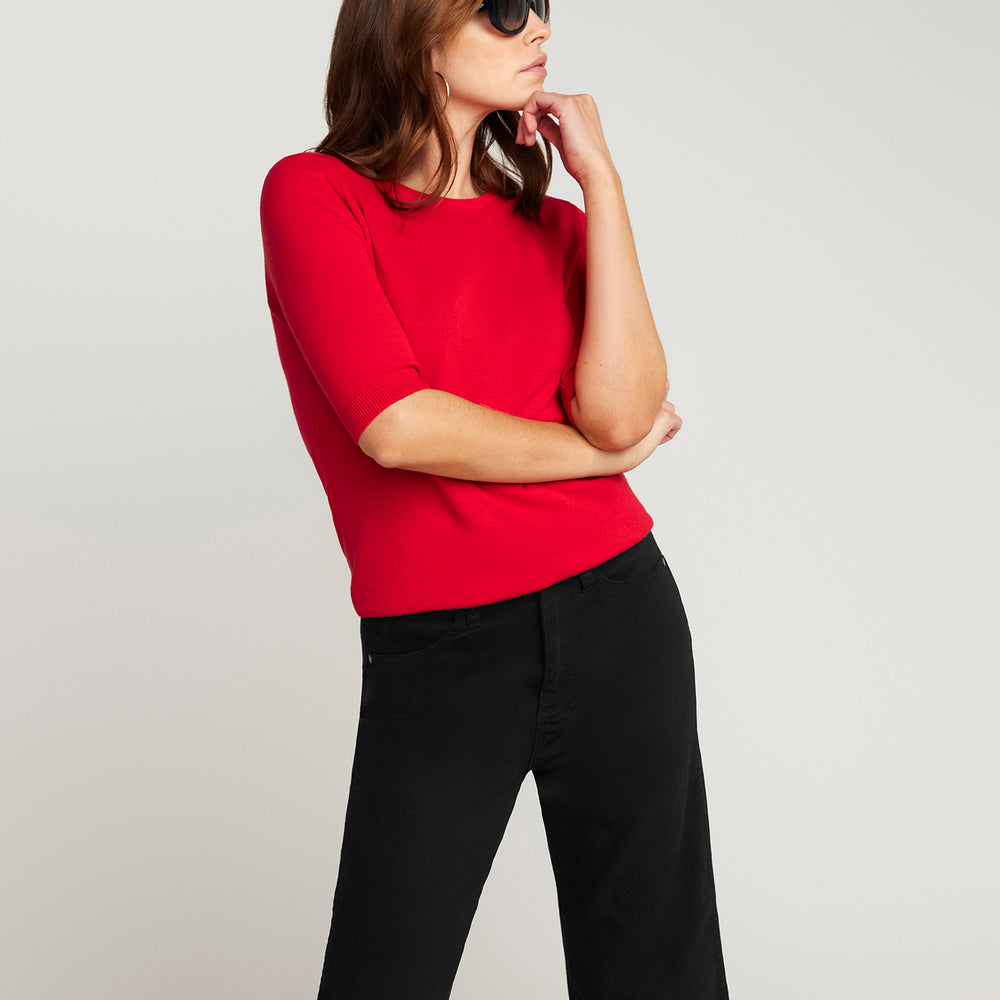 
                      
                        Cotton And Cashmere Top - Red
                      
                    