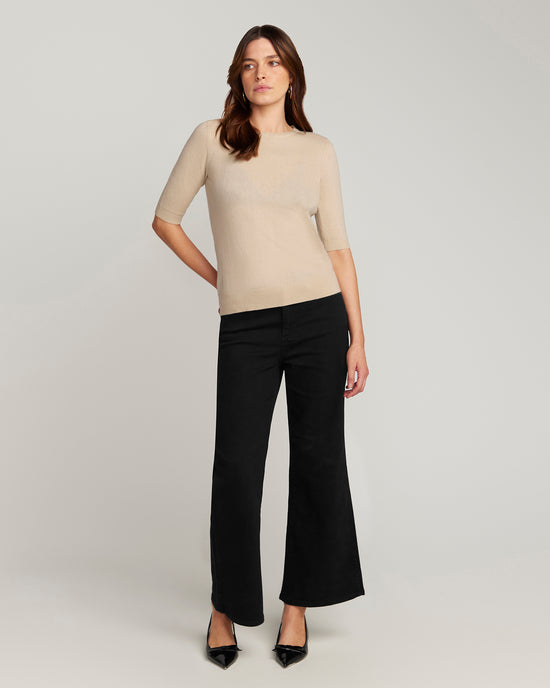 Margaux Knit Top Cashmere & Wool - Beige