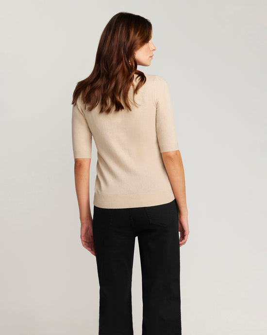 Margaux Knit Top Cashmere & Wool - Beige