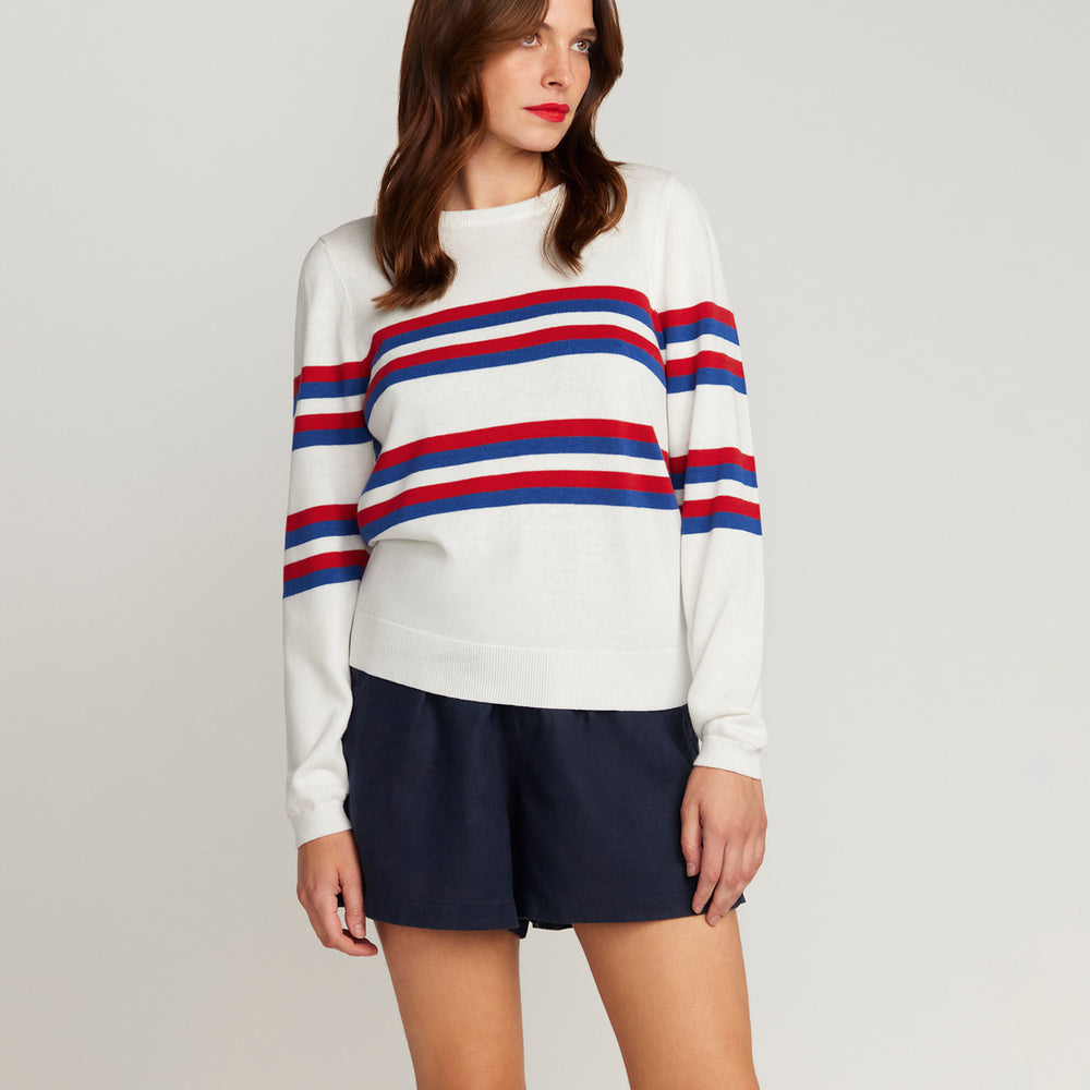 
                      
                        Cotton & Cashmere Saint Germain French Racer Sweater
                      
                    