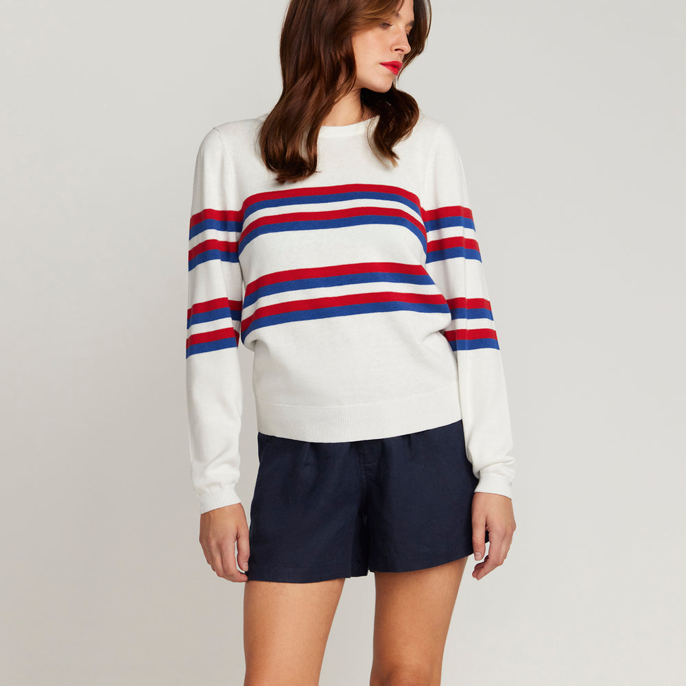 
                      
                        Cotton & Cashmere Saint Germain French Racer Sweater
                      
                    