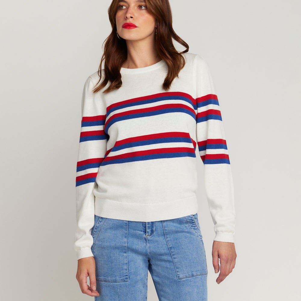 
                      
                        Cotton & Cashmere Saint Germain French Racer Sweater
                      
                    