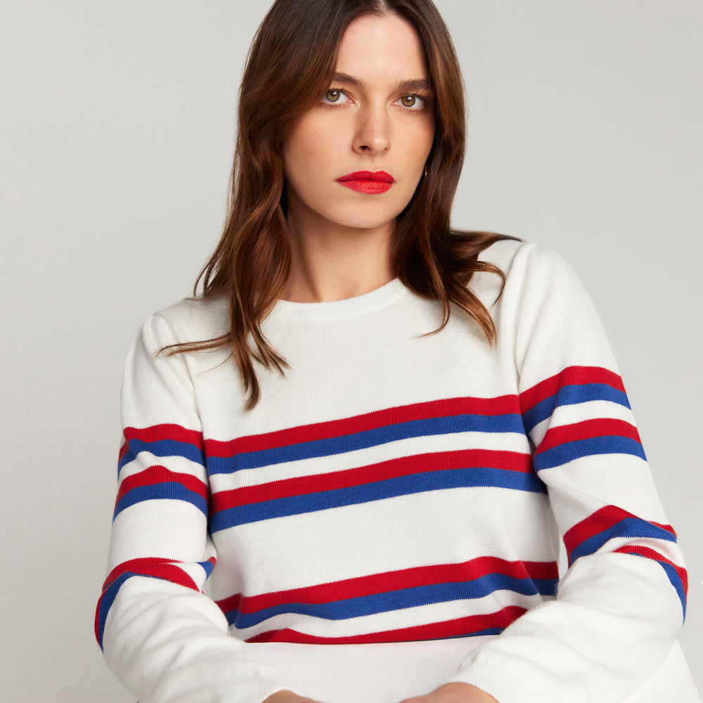 
                      
                        Cotton & Cashmere Saint Germain French Racer Sweater
                      
                    