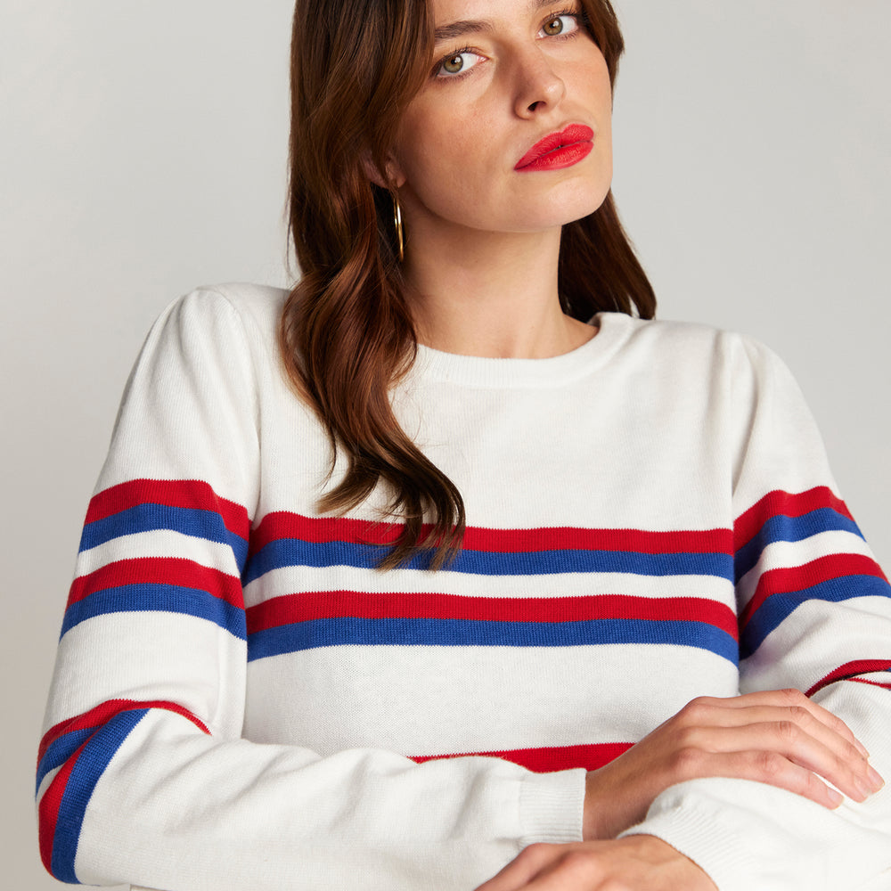 
                      
                        Cotton & Cashmere Saint Germain French Racer Sweater
                      
                    