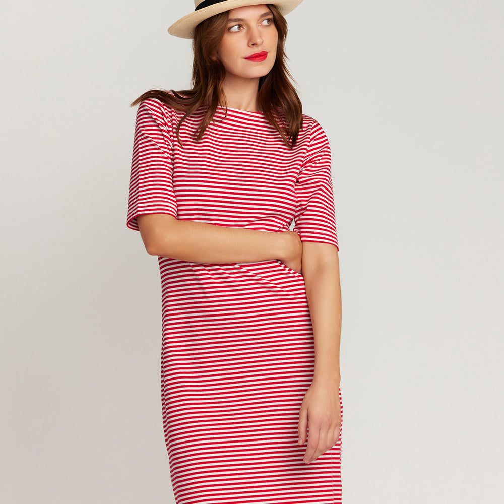 
                  
                    L'Été Red and White Stripe Summer Dress
                  
                