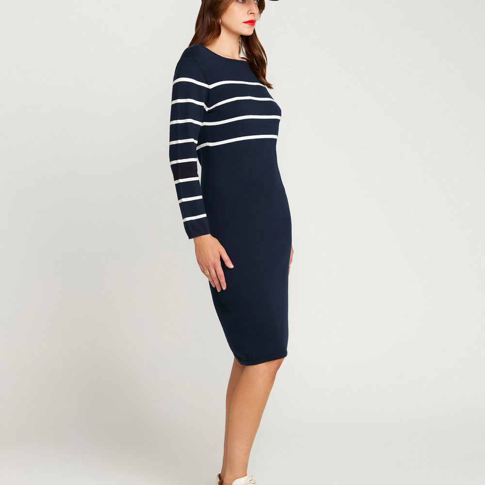 
                      
                        Agathe Cotton and Cashmere Knit Dress - Navy Blue
                      
                    