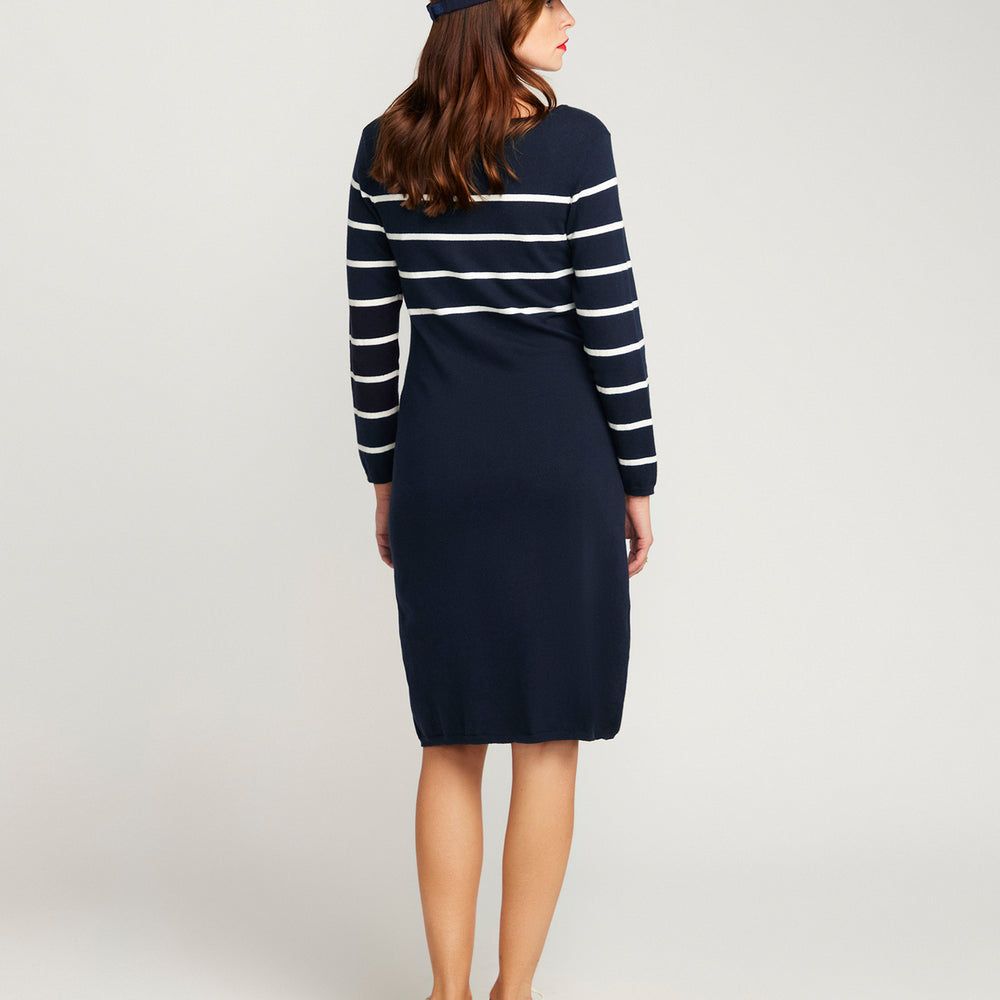 
                      
                        Agathe Cotton and Cashmere Knit Dress - Navy Blue
                      
                    