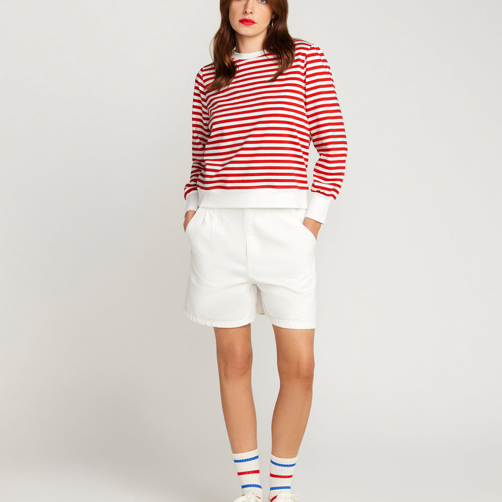 
                      
                        La Camille Breton Stripe Top - Red
                      
                    