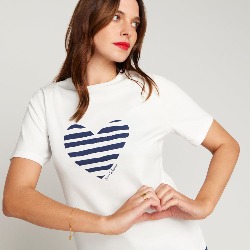 
                      
                        Jac Cadeaux Heart T-shirt Navy Blue
                      
                    